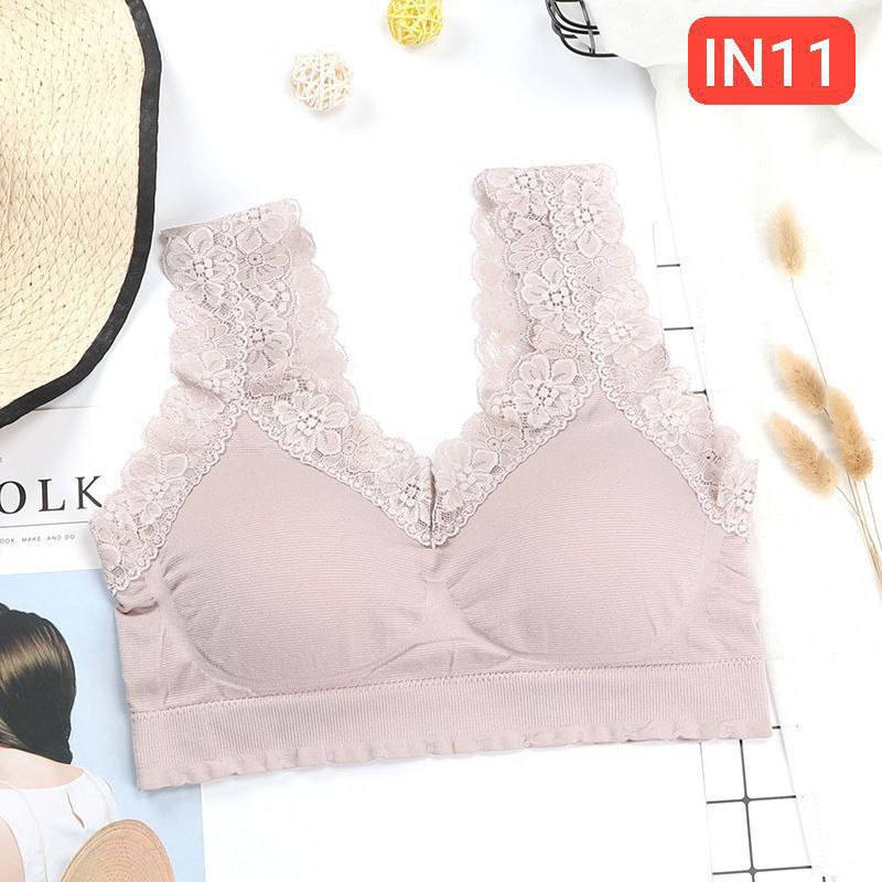 Shoulder Lace Flower Bra