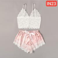 Silk Suspender Princess Temptation two-piece Underwear Set