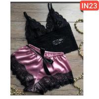 Silk Suspender Princess Temptation two-piece Underwear Set