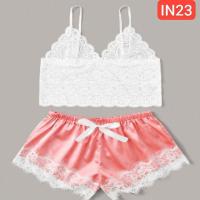 Silk Suspender Princess Temptation two-piece Underwear Set