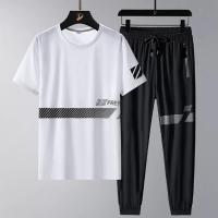 Sportswear Casual O-neck T-shirts + Pants Tracksuit Set