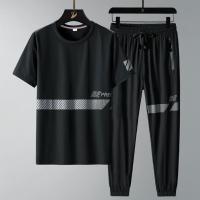 Sportswear Casual O-neck T-shirts + Pants Tracksuit Set