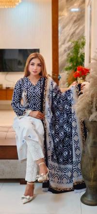 Readymade Cotton Three Piece