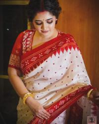Half Silk Sharee with Blouse Piece