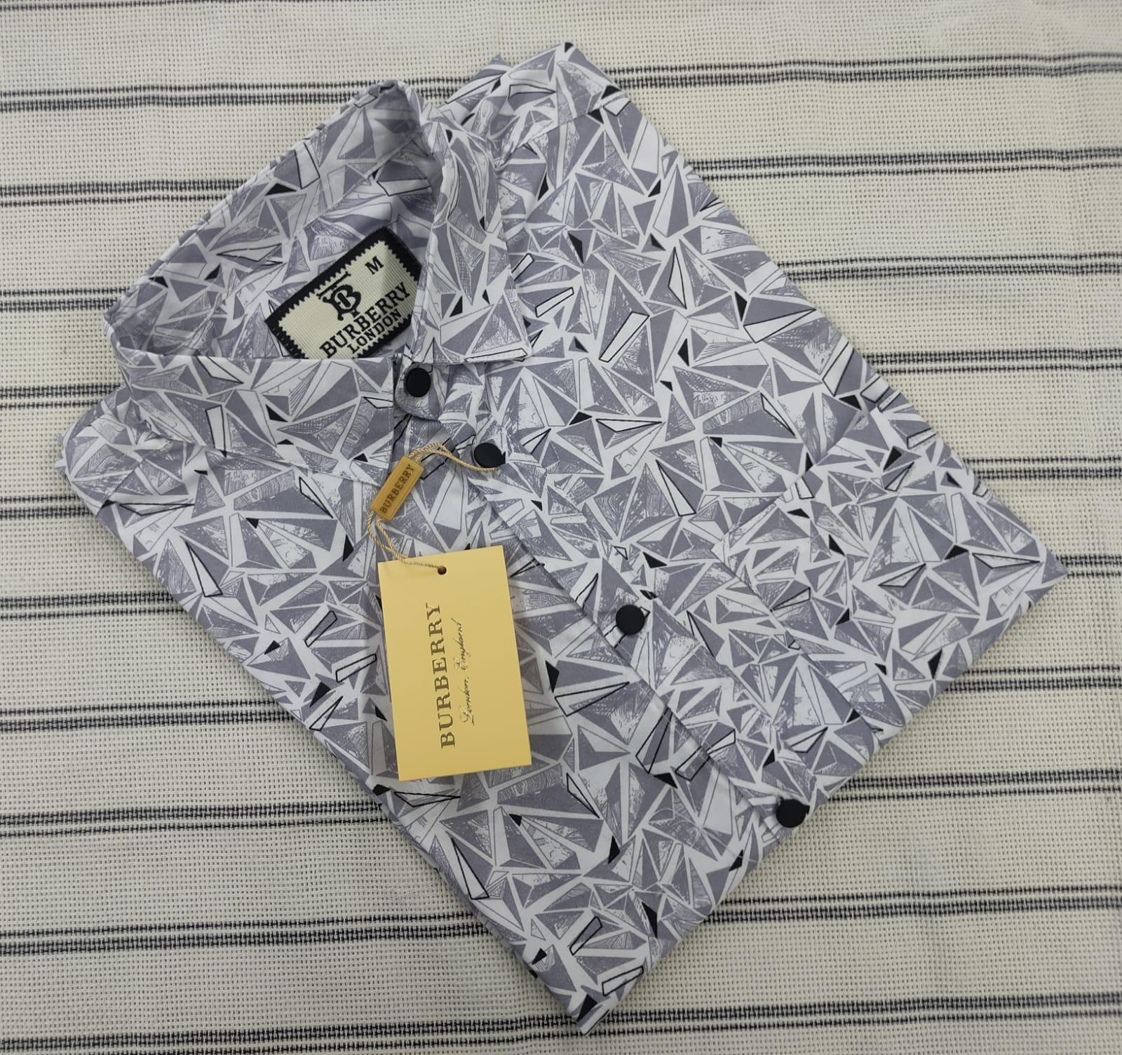 Burberry Full Sleeve Cotton Print Shirt