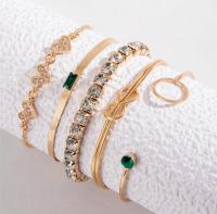 Green Stone Bracelet Set