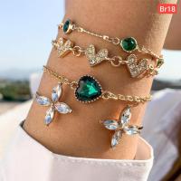 Green Stone Bracelet Set