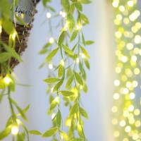 Artificial Leaf Willow Vines Lights String Garland