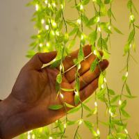 Artificial Leaf Willow Vines Lights String Garland