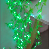 Artificial Leaf Willow Vines Lights String Garland