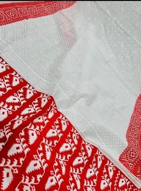 Half Silk Sharee with Blouse Piece
