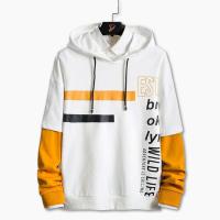 Stylish Color Combined Hoodie