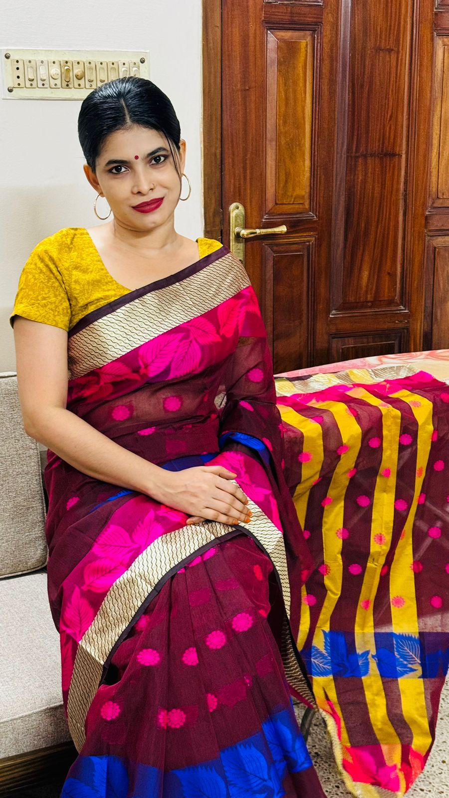 প্রিমিয়াম হাইব্রিড সুতি শাড়ি