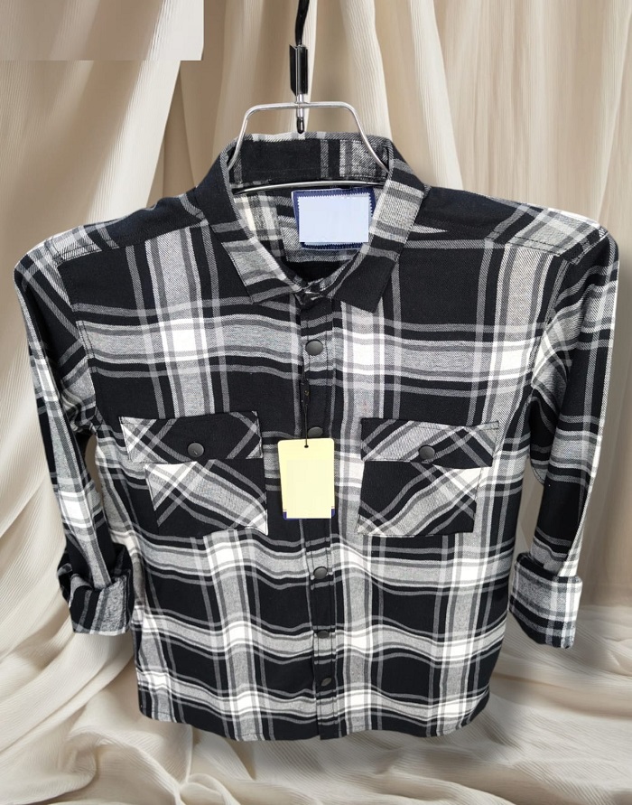 Premium Snap Button Double Pocket Shirt for winter