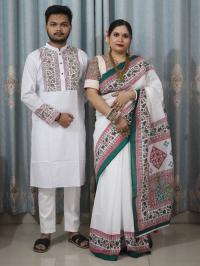 Sharee Panjabi Couple Set (No Blouse Piece)