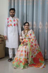 Sharee Panjabi Couple Set (No Blouse Piece)