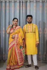 Sharee Panjabi Couple Set (No Blouse Piece)