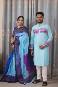 Sharee Panjabi Couple Set (No Blouse Piece)