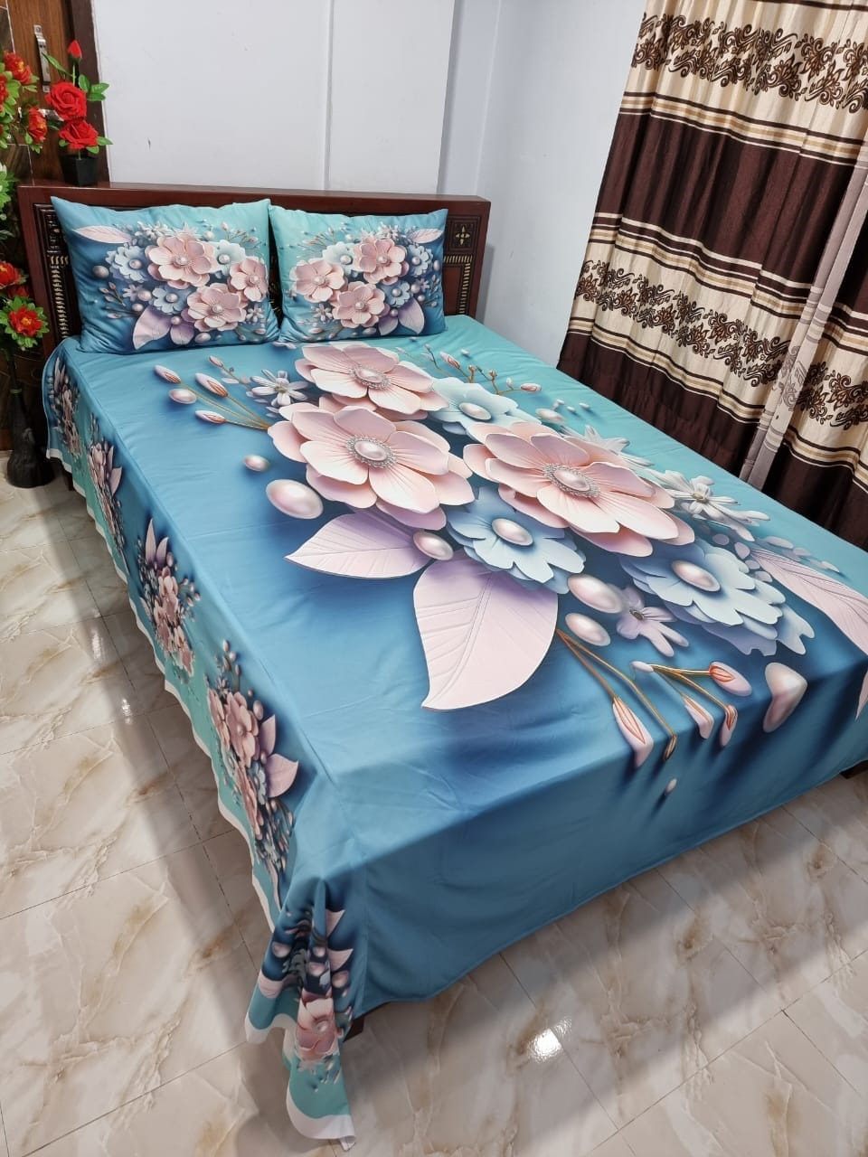 Primium 3D Bedsheet Four Piece Set