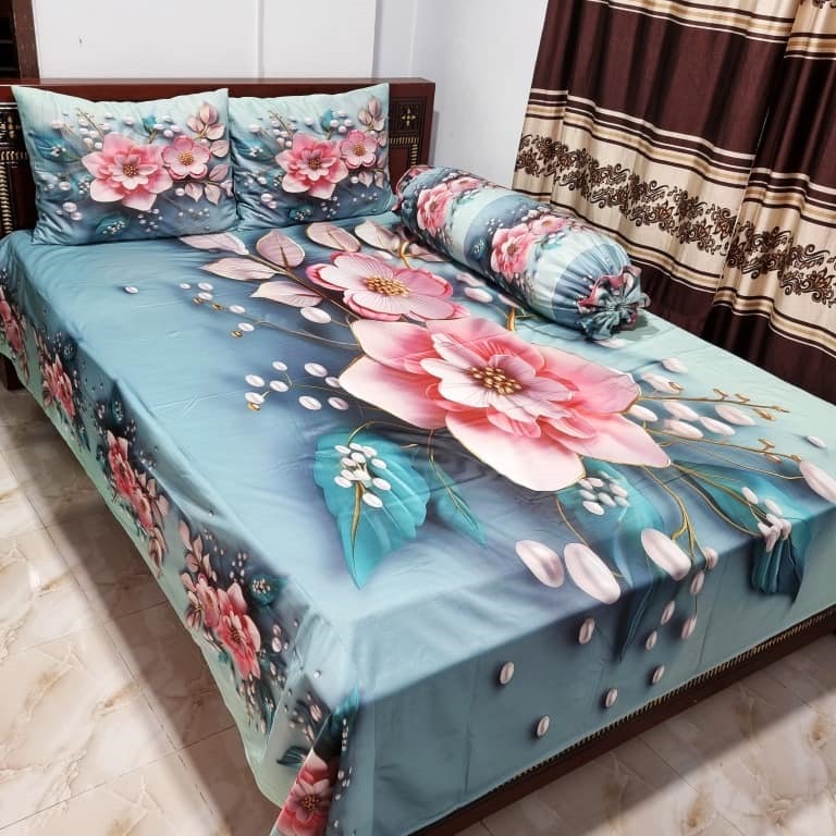 Primium 3D Bedsheet Four Piece Set