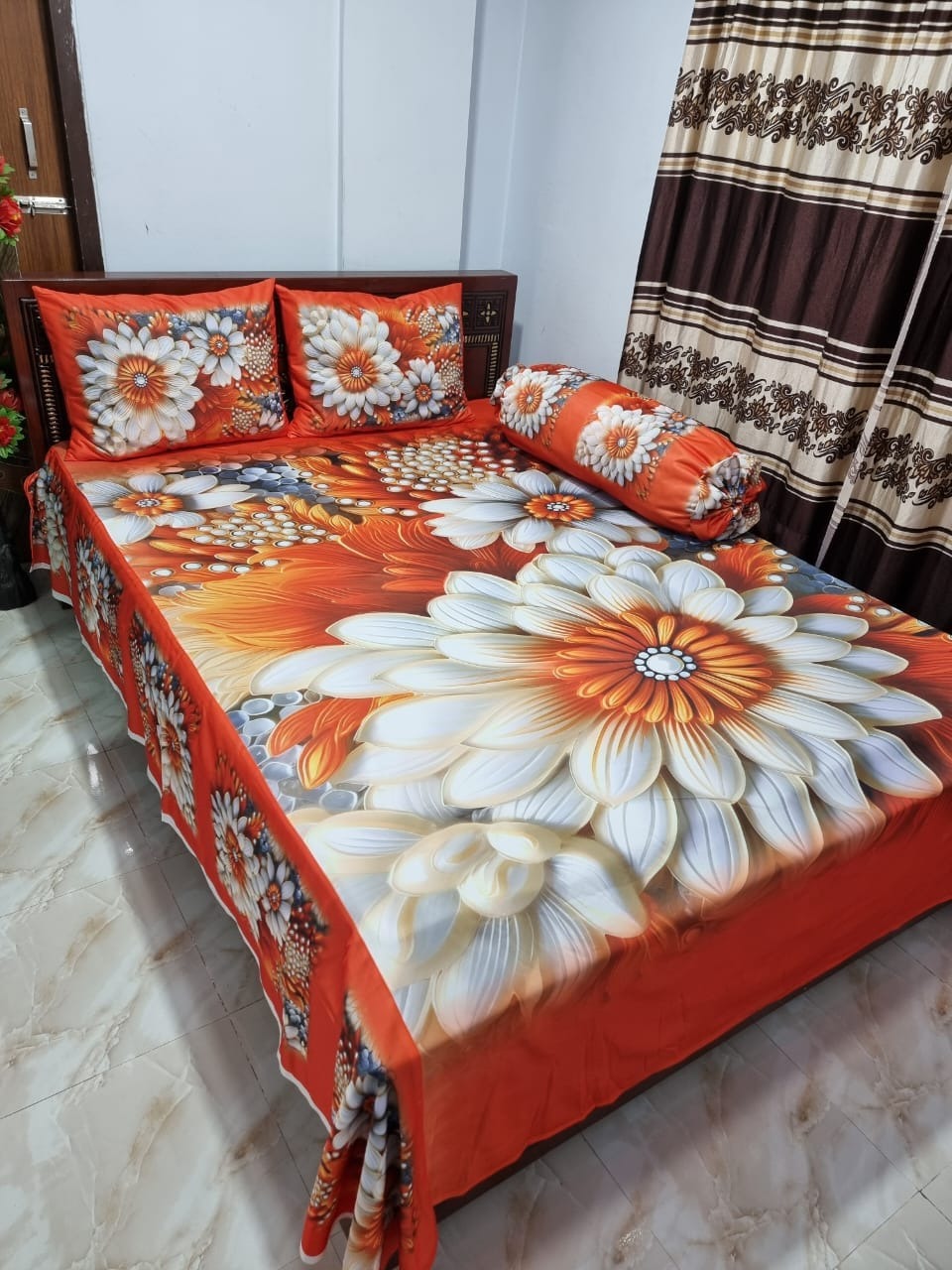 Primium 3D Bedsheet Four Piece Set