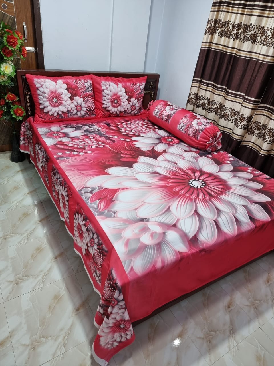 Primium 3D Bedsheet Four Piece Set