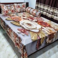 Primium 3D Bedsheet Four Piece Set