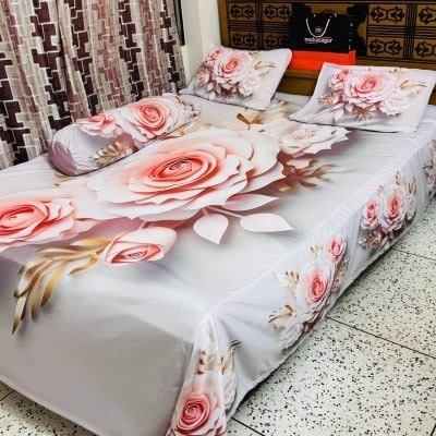 Primium 3D Bedsheet Four Piece Set