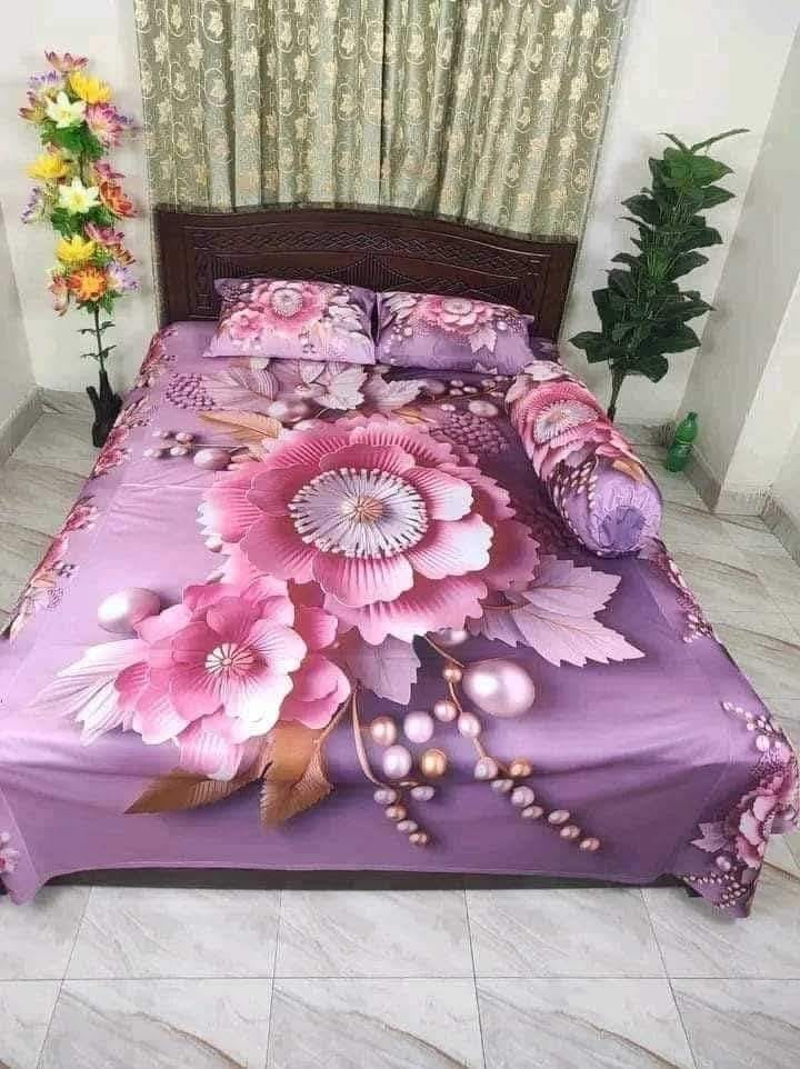 Primium 3D Bedsheet Four Piece Set