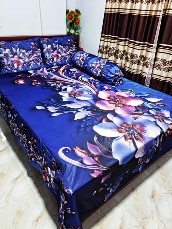 Primium 3D Bedsheet Four Piece Set