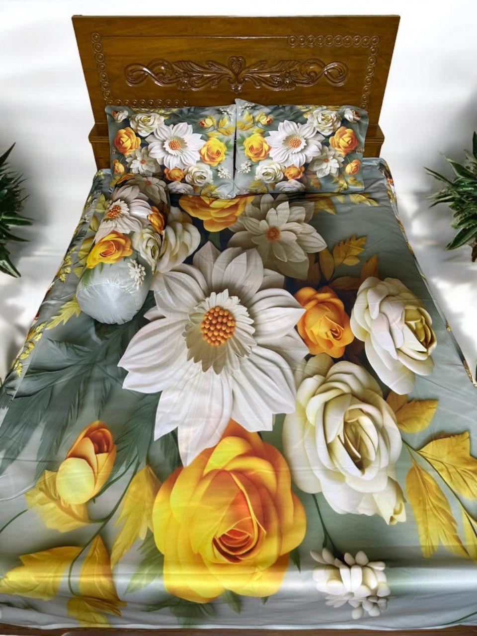 Primium 3D Bedsheet Four Piece Set