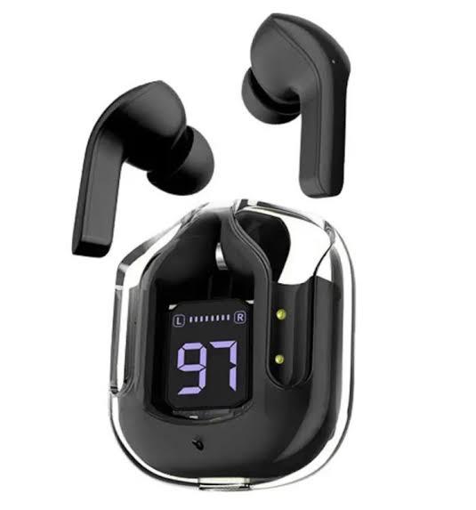 Ultra Pods Pro Bluetooth Earbuds With Display Transparent TWS