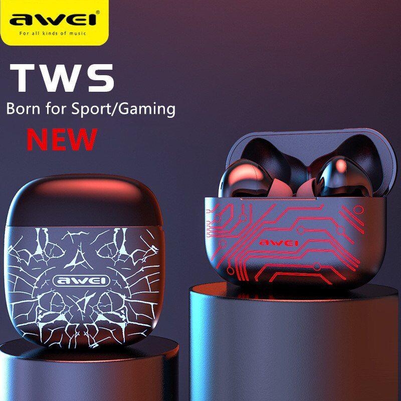 Awei T29 Pro TWS Gaming Earbuds with Charging Case