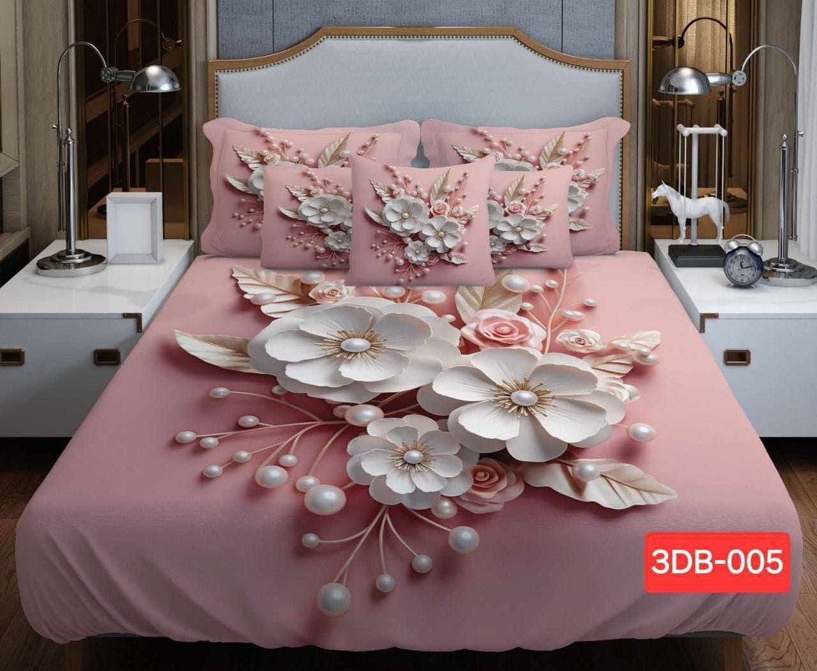 Primium 3D Bedsheet Four Piece Set