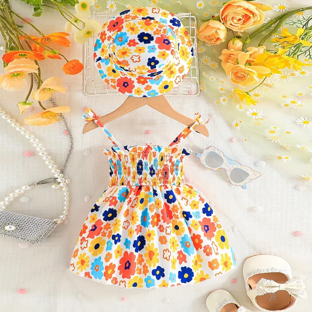 Baby Dress with Cap