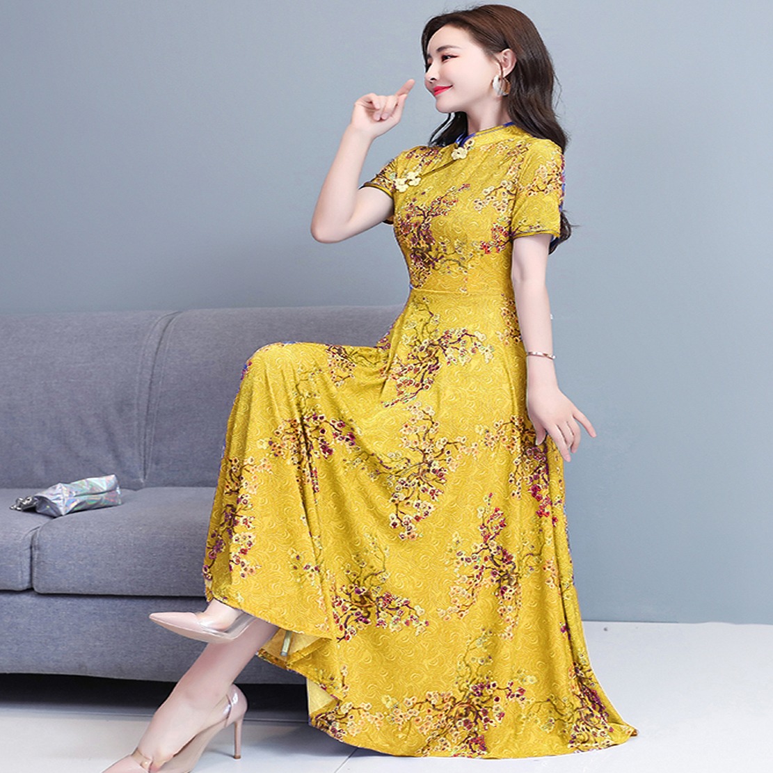 Chines Linen One Piece Kurti