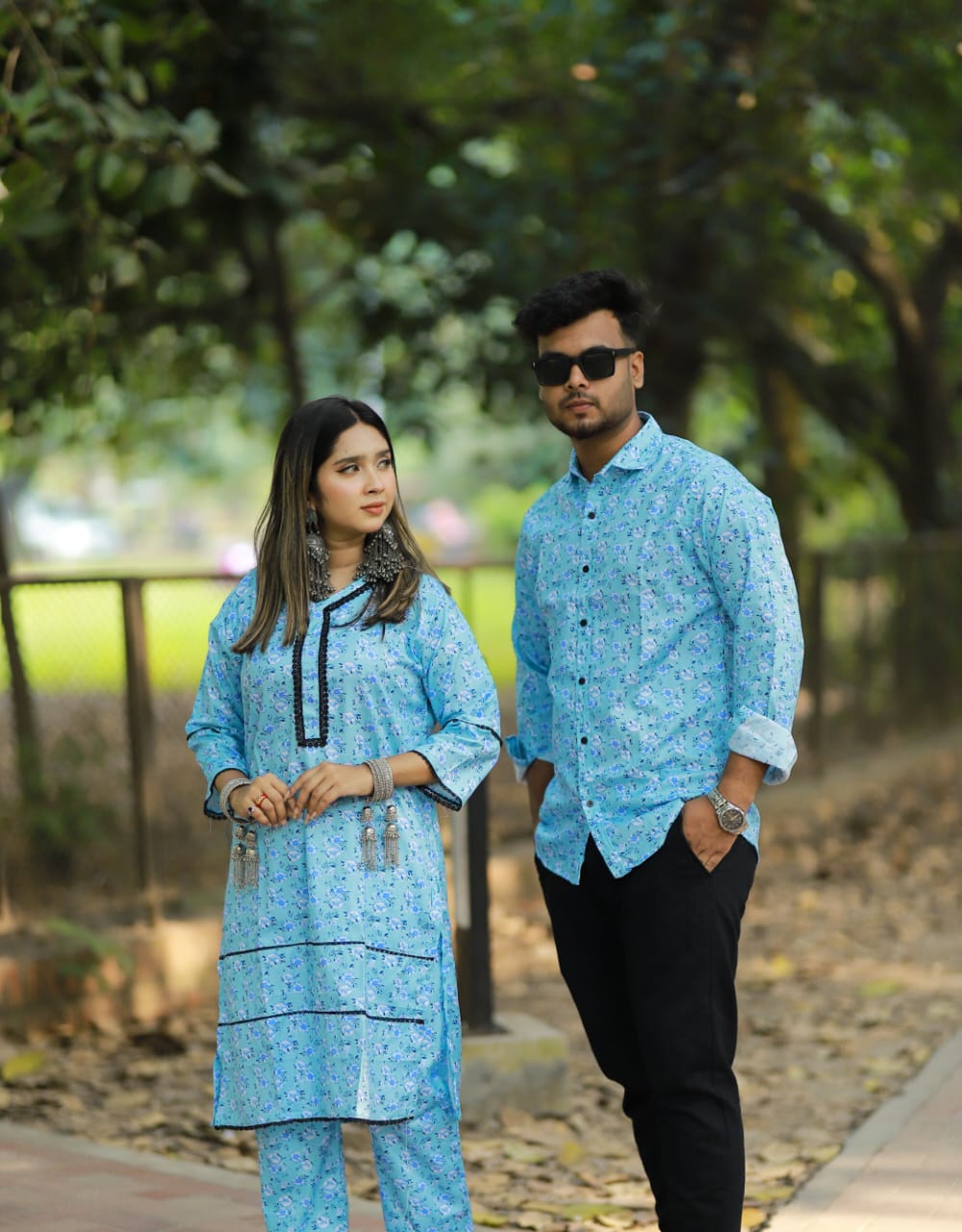 Shirt and Two Piece Couple Dress