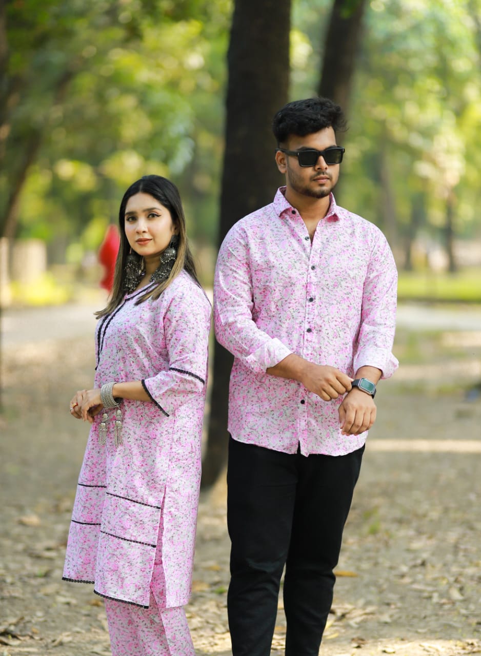 Shirt and Two Piece Couple Dress