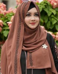 Dubai Cherry Embroidery Hijab