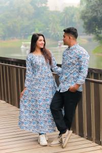 Shirt and Gown Couple Dress