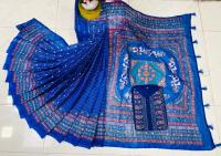 Half Silk Sharee and Cotton Panjabi Couple Set
