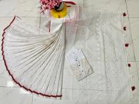 Half Silk Sharee and Cotton Panjabi Couple Set