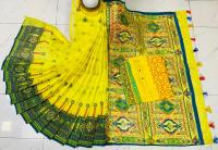 Half Silk Sharee and Cotton Panjabi Couple Set