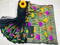 Hand Print Sharee Panjabi Couple Set