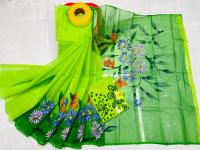 Hand Print Sharee Panjabi Couple Set
