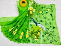Hand Print Sharee Panjabi Couple Set