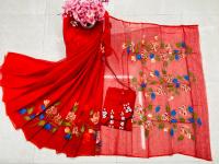 Hand Print Sharee Panjabi Couple Set
