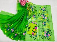 Hand Print Sharee Panjabi Couple Set