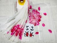 Hand Print Sharee Panjabi Couple Set