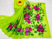 Hand Print Sharee Panjabi Couple Set